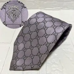 グッチ GUCCI GG柄 シルク ピンクパープル ネクタイ