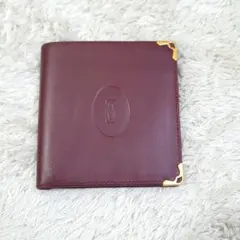 Cartier カルティエ マストライン 二つ折り財布 ボルドー コンパクトのサムネイル