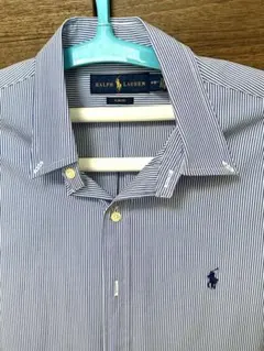 ポロ ラルフローレン ストライプ ストレッチ ポプリン シャツ(中古品)