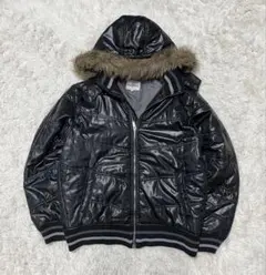 ファー ダウンお兄　y2k 平成　ギャル　swag archive 光沢