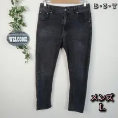 【B・S・T(BLUE STANDARD)】デニムパンツ メンズＬ ブラックのサムネイル
