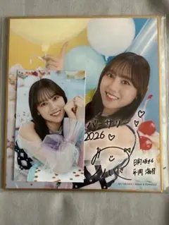 平岡海月 日向坂46 ひなこれ サイン入り ミニ色紙 会場くじ C賞＋参加