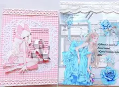 おすそ分けファイル ガーリー 女の子 小花柄 コラージュ素材 unichoco
