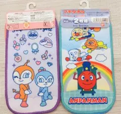 【新品】アンパンマン プチタオル 2枚組　2セット(4枚)
