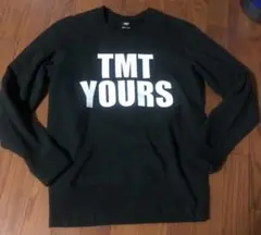 TMT YOURS スウェット クルーネック ダメージ加工 ブラック Mのサムネイル