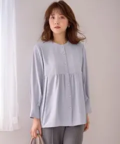 サイドプリーツブラウス