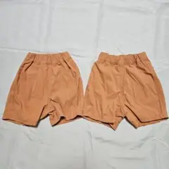 【まとめ売り】オレンジ　ハーフパンツ　無印良品　80cm　水陸両用