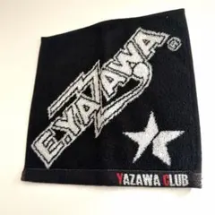 E.YAZAWA ロゴタオル 黒 フェイスタオル(ロゴYAZAWA)ブラック/ホワイト｜DIAMOND MOON通信販売