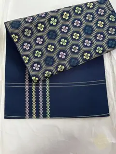 【未使用】名古屋帯 仕立て上がり・中古美品） 正絹友禅九寸名古屋帯 「桜情趣