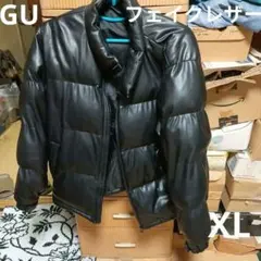 ヒートパデッドフェイクレザーブルゾン GU/アウター新作】どんなファッションにもハマる神アウター!完売