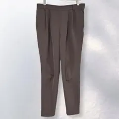 グリーンレーベルリラクシング タック テーパードパンツ 綺麗め 無地《i977