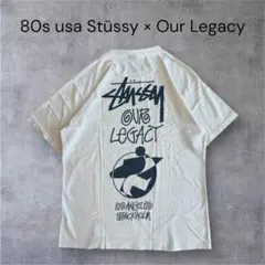 80s usa製 Stüssy × Our Legacy Tシャツ XL相当