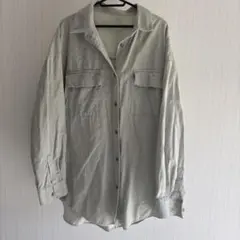 GU ジーユー コーデュロイシャツ グリーン XL