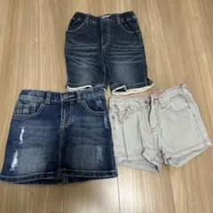ショートパンツ ・スカートセットまとめ売り（100〜110㌢程）