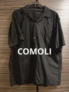 COMOLI 25SS KHADIコットン半袖オープンカラーシャツ size2のサムネイル