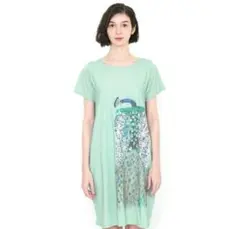 新品　graniph　ミロコマチコ　クジャク　コクーンワンピース　レア品のサムネイル