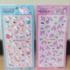 サンリオ エポキシステッカー シール ハローキティ マイメロディ 2枚セット