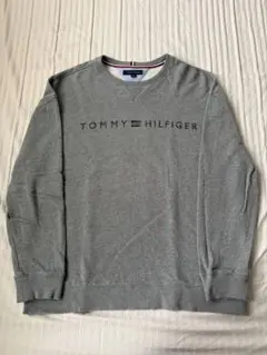 TOMMY HILFIGER グレー Vネックトレーナー