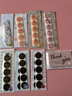 サンキューシール セット 2 カード付き