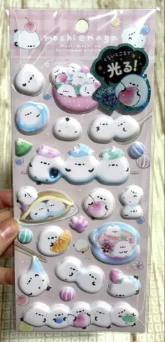 正規品　クーリア モチエナガ くらいところで光るもちもちシール シマエナガ