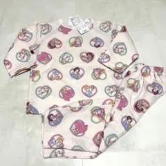 【新品】ディズニー　プリンセス　キルトパジャマ　90 ピンク　しまむら