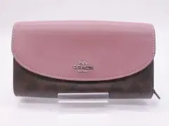 [2734]　 外装美品　＊コーチ＊　シグネチャー　長財布 　F54022