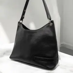 ニナリッチ レザー ホーボー ワンショルダー ブラック ビジネス ハーフムーン