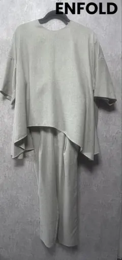 ENFOLD エンフォルド セットアップ パンツ ベージュ
