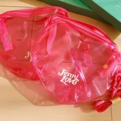 ジェニイラブ　ハート型クリアショルダーバッグ　2点セット