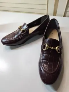 【新品同様】リーガルビットモシカンローファークロコダイル型押しＦ61M23.5㎝