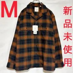 UNIQLO ブラッシュドコットンオーバーサイズシャツ Mサイズ BROWN