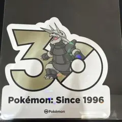 韓国 ポケモン 30周年 ロゴステッカー シール ボスゴドラ