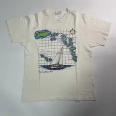 90s Hanes Caribbean Islands Map T-Shirt