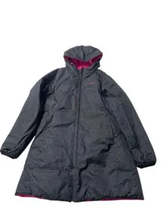 e330☆Nike フード付きジャケットリバーシブルドット柄ピンク