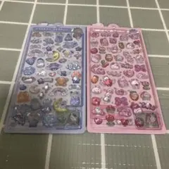 ボンボンドロップシール　わんわん　犬　ももいろボンボン　うさぎ