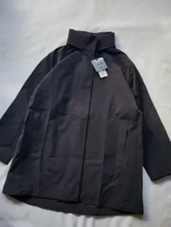 【新品】ユニクロ　ブロックテックハーフコート　ブラック
