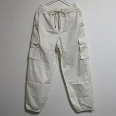【GU Lサイズ+丈長め】カーゴパンツ　白　ホワイト