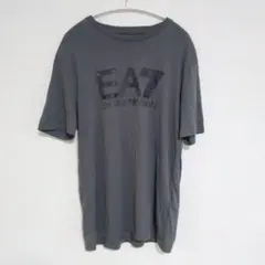 【希少】EA7 エンポリオアルマーニ Tシャツ L グレー ビッグロゴ 綿100のサムネイル