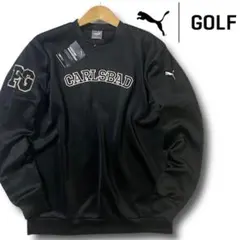 L プーマ ゴルフ 速乾 抗菌 ストレッチ プルオーバー スウェット シャツ 黒