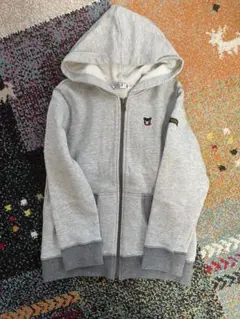 ミキハウス ダブルビー　グレー パーカー　120