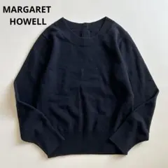 美品✨ MHL. マーガレットハウエル 縮絨ウールプルオーバー ブラウン M WASHABLE WOOL KNITWEAR | MARGARET HOWELL（マーガレット