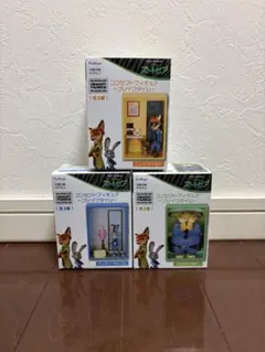 ズートピア　コンセプトフィギュア　〜ブレイクタイム〜　　3点