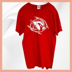 【激レア】GILDAN ギルダン Tシャツ M レッド カーディナル デカロゴ