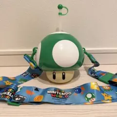 USJ スーパーマリオ キノコ ドリンクボトル ストラップ付き　ポップコーン