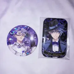 ツイステ　缶バッチ　アズールアーシェングロット