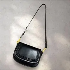 ZARA ザラクロスボディバッグ ショルダーバッグブラック 黒マットゴールド