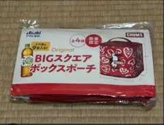 ②赤＊チャムスBIGスクエアボックスポーチ