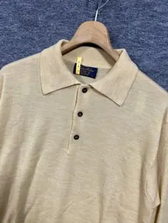 綺麗 Brooks Brothers ニット ポロシャツ イエロー イタリア製M