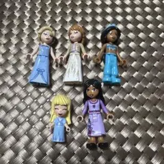 【ジャンク】レゴミニフィグ プリンセス5体セット