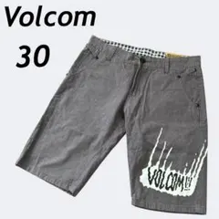 Volcom メンズ ハーフパンツ 30 Scout チェック グレー/R57#のサムネイル